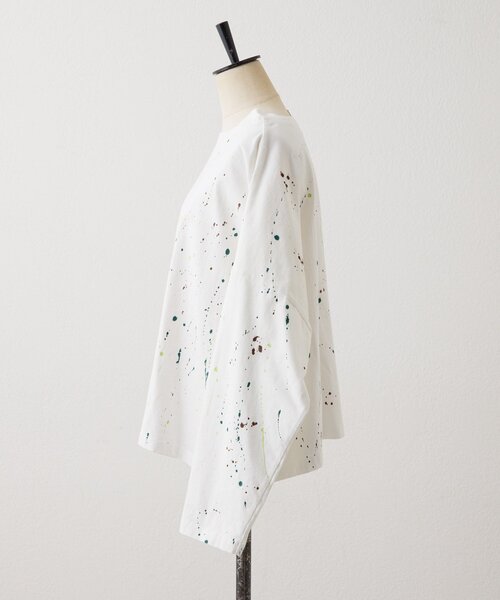 ear PAPILLONNER(イアパピヨネ)の「ペイントTシャツ【SUM1 STYLE×MONT KEMMEL】(Tシャツ/カットソー・レディース・ホワイト/ブラック・FREE)」の20枚目の写真