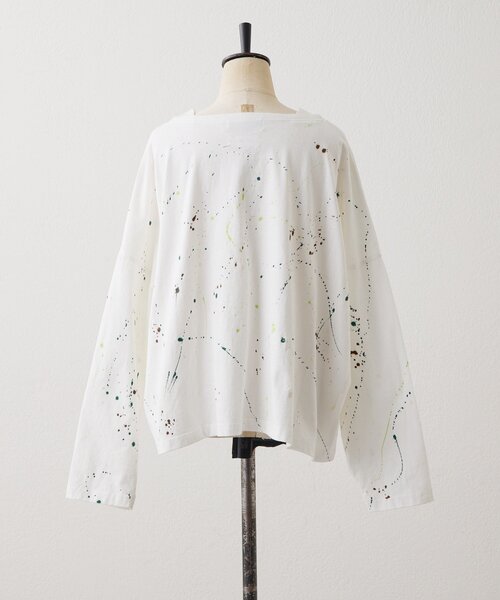 ear PAPILLONNER(イアパピヨネ)の「ペイントTシャツ【SUM1 STYLE×MONT KEMMEL】(Tシャツ/カットソー・レディース・ホワイト/ブラック・FREE)」の19枚目の写真