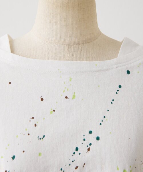 ear PAPILLONNER(イアパピヨネ)の「ペイントTシャツ【SUM1 STYLE×MONT KEMMEL】(Tシャツ/カットソー・レディース・ホワイト/ブラック・FREE)」の18枚目の写真