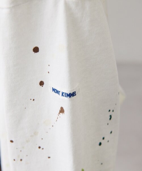ear PAPILLONNER(イアパピヨネ)の「ペイントTシャツ【SUM1 STYLE×MONT KEMMEL】(Tシャツ/カットソー・レディース・ホワイト/ブラック・FREE)」の15枚目の写真