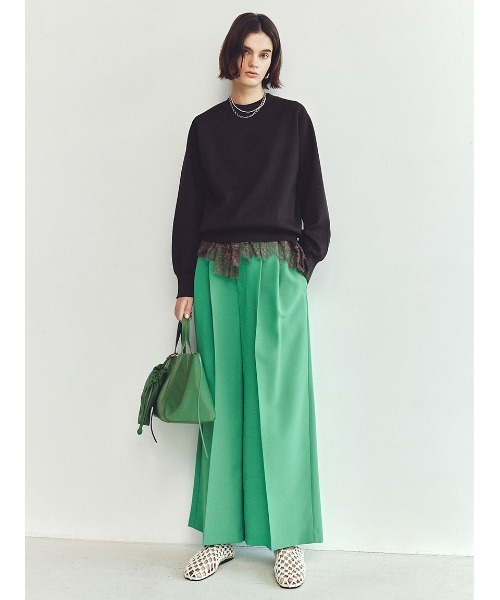 Mila Owen（ミラオーウェン）の「撥水ナイロン２ＷＡＹワイドトートバッグ（トートバッグ・レディース・ブラック/グリーン/ライトグレー・F）」の4枚目の写真