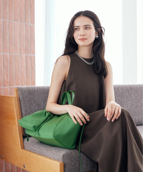 Mila Owen（ミラオーウェン）の「撥水ナイロン２ＷＡＹワイドトートバッグ（トートバッグ・レディース・ブラック/グリーン/ライトグレー・F）」の18枚目の写真