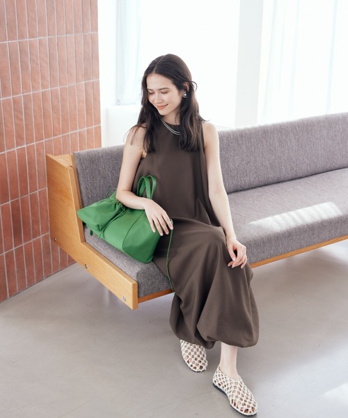 Mila Owen（ミラオーウェン）の「撥水ナイロン２ＷＡＹワイドトートバッグ（トートバッグ・レディース・ブラック/グリーン/ライトグレー・F）」の17枚目の写真