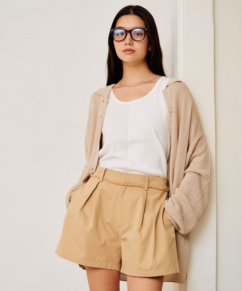 RIKKA FEMME(リッカファム)の「RIKKA FEMME/リッカファム 長袖 ポロシャツ ニット シアー RF6S-2701(ポロシャツ・レディース・ネイビー/ベージュ/ブラウン・FREE)」の10枚目の写真