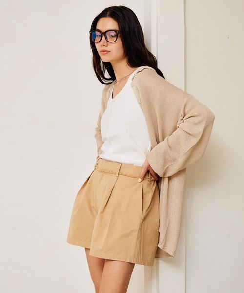RIKKA FEMME(リッカファム)の「RIKKA FEMME/リッカファム 長袖 ポロシャツ ニット シアー RF6S-2701(ポロシャツ・レディース・ネイビー/ベージュ/ブラウン・FREE)」の11枚目の写真
