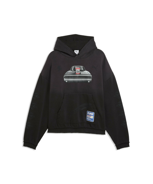 PUMA(プーマ)の「PUMA プーマ メンズ バスケットボール PUMA x ワイルド スピード フーディ FL(パーカー・メンズ・ブラック/オレンジ・MEDIUM/LARGE/SMALL/X-LARGE)」の9枚目の写真