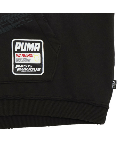 PUMA(プーマ)の「PUMA プーマ メンズ バスケットボール PUMA x ワイルド スピード フーディ FL(パーカー・メンズ・ブラック/オレンジ・MEDIUM/LARGE/SMALL/X-LARGE)」の13枚目の写真