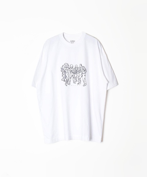 HOLIDAY(ホリデイ)の「SUPER FINE S/S T-SHIRT (HEROES) スーパーファインショートスリーブTシャツ (ヒーローズ)(Tシャツ/カットソー・レディース・ホワイト/ブラック・XL)」の2枚目の写真