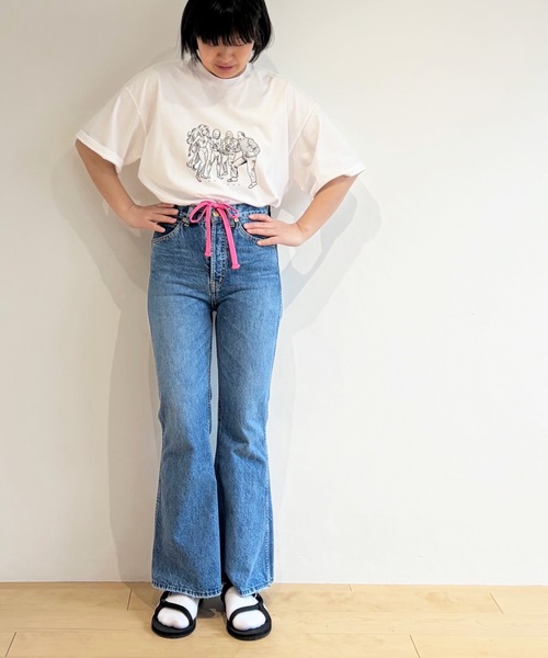 HOLIDAY(ホリデイ)の「SUPER FINE S/S T-SHIRT (HEROES) スーパーファインショートスリーブTシャツ (ヒーローズ)(Tシャツ/カットソー・レディース・ホワイト/ブラック・XL)」の7枚目の写真