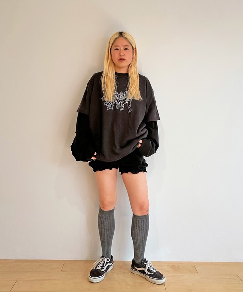 HOLIDAY(ホリデイ)の「SUPER FINE S/S T-SHIRT (HEROES) スーパーファインショートスリーブTシャツ (ヒーローズ)(Tシャツ/カットソー・レディース・ホワイト/ブラック・XL)」の8枚目の写真