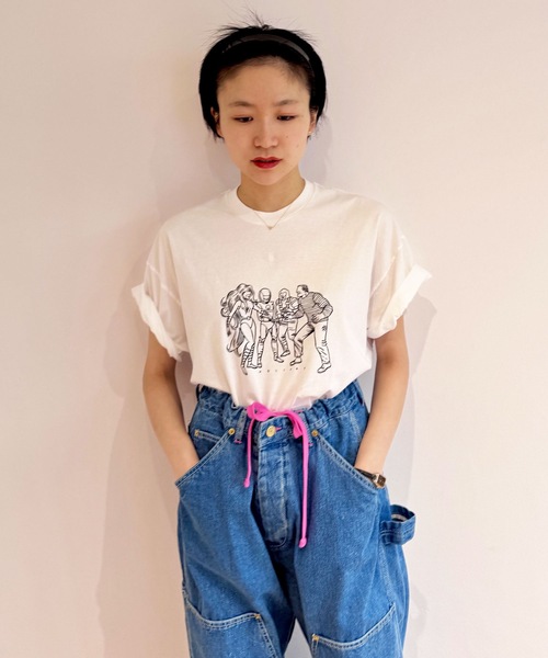 HOLIDAY(ホリデイ)の「SUPER FINE S/S T-SHIRT (HEROES) スーパーファインショートスリーブTシャツ (ヒーローズ)(Tシャツ/カットソー・レディース・ホワイト/ブラック・XL)」の11枚目の写真