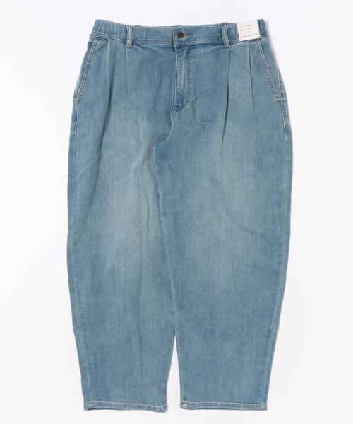 NAVY（ネイビー）の「NAVY マイデニ  タック ワイドテーパードパンツ（デニムパンツ・メンズ・ブルー系2/ブルー系1/ワンウォッシュ/ブラック・XL/L/M/S）」の3枚目の写真