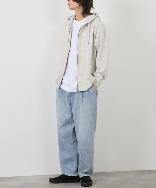 NAVY（ネイビー）の「NAVY マイデニ  タック ワイドテーパードパンツ（デニムパンツ・メンズ・ブルー系2/ブルー系1/ワンウォッシュ/ブラック・XL/L/M/S）」の10枚目の写真