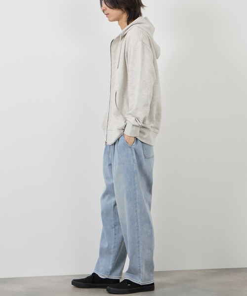 NAVY（ネイビー）の「NAVY マイデニ  タック ワイドテーパードパンツ（デニムパンツ・メンズ・ブルー系2/ブルー系1/ワンウォッシュ/ブラック・XL/L/M/S）」の11枚目の写真