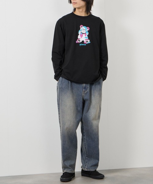 NAVY（ネイビー）の「NAVY マイデニ  タック ワイドテーパードパンツ（デニムパンツ・メンズ・ブルー系2/ブルー系1/ワンウォッシュ/ブラック・XL/L/M/S）」の15枚目の写真