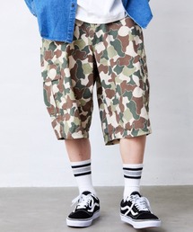 Fluffy BROTHERS（フラッフィーブラザーズ）の「カーゴハーフパンツ(大人サイズ)（デニムパンツ）」