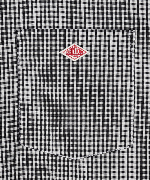 DANTON（ダントン）の「DANTON | ポリオックスフォード シャツワンピース WOMEN（シャツワンピース・レディース・ブラック系その他/グリーン系その他・36）」の10枚目の写真