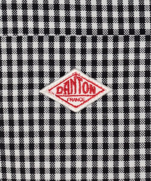 DANTON（ダントン）の「DANTON | ポリオックスフォード シャツワンピース WOMEN（シャツワンピース・レディース・ブラック系その他/グリーン系その他・36）」の11枚目の写真