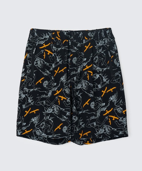 【ブラック】【5/】スラッシュ ショーツ CHALLENGER/AUTHENTIC SHORTS（BLACK）［オーセンティックショーツ-26