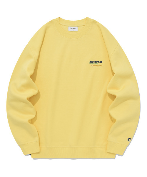 COVERNAT(カバーナット)の「起毛マルチロゴスウェットイエロー(スウェット・レディース・その他・X-LARGE/SMALL/MEDIUM/LARGE)」の1枚目の写真