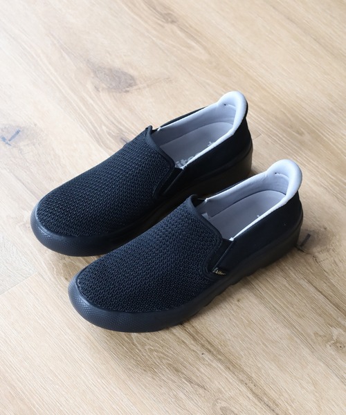 kitson（キットソン）の「Kitson+ 「クイッポン」と履ける快適 軽量メッシュ ウェーブウェッジソール スリッポン スニーカー（スリッポン・レディース・グレー/ブラック系その他/ベージュ・LL/L/M/S）」の7枚目の写真