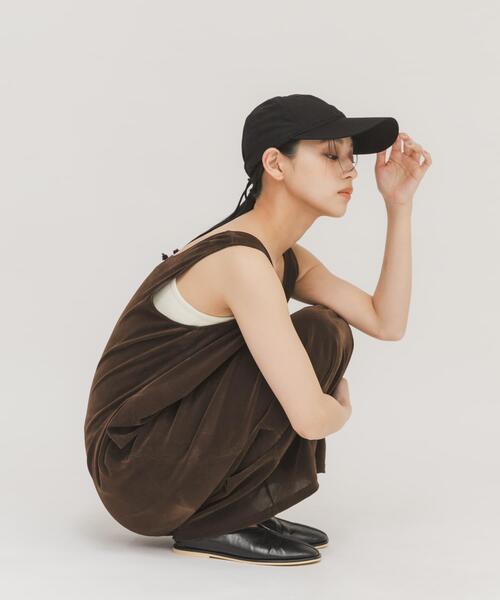 KBF(ケイビーエフ)の「バックコードCAP(キャップ・レディース・ブラック/ダークブラウン・ONE)」の11枚目の写真