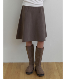 Smore flare skirt (brown)