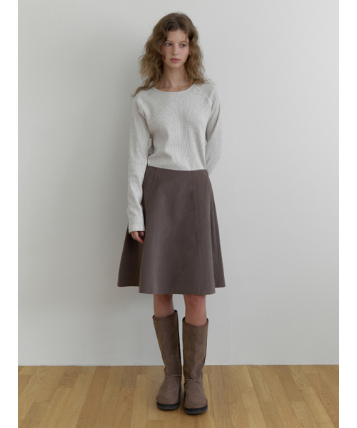 THEMITTEN（ザ・ミトン）の「Smore flare skirt (brown)（スカート・レディース・その他・MEDIUM/SMALL）」の5枚目の写真