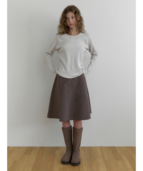 THEMITTEN（ザ・ミトン）の「Smore flare skirt (brown)（スカート・レディース・その他・MEDIUM/SMALL）」の6枚目の写真