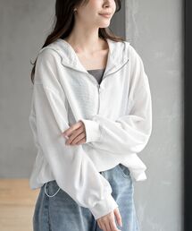 rps | ハーフジップフードプルオーバー(パーカー)