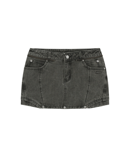 OJOS(オホス)の「Button Denim Mini Skirt / Khaki(スカート・レディース・その他・1/2/3)」の2枚目の写真