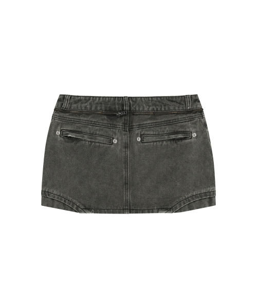 OJOS(オホス)の「Button Denim Mini Skirt / Khaki(スカート・レディース・その他・1/2/3)」の3枚目の写真