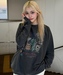 CPGN STUDIO（コンパーニョ）の「ハッピーデイ ピグメント スウェットシャツ スモークブラック（スウェット）」