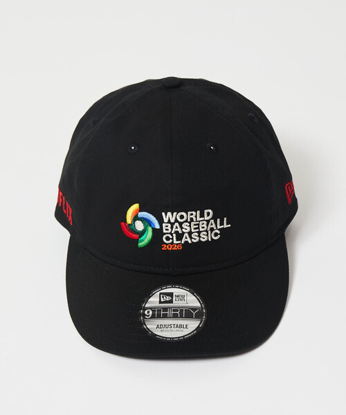 WBC NetflixオリジナルNEWERA帽子と、WBCシールと、バルーン New Era/ニューエラ 9THIRTY Cloth Strap WBC NETFLIX（キャップ