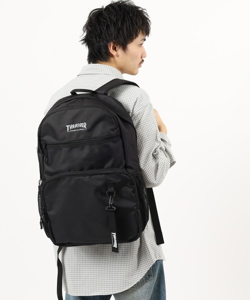 THRASHER(スラッシャー)の「THRASHER BACKPACK30 リュック(バックパック/リュック・メンズ・ブラック×ホワイト/ブラック系・FREE)」の6枚目の写真