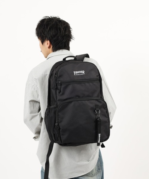 THRASHER(スラッシャー)の「THRASHER BACKPACK30 リュック(バックパック/リュック・メンズ・ブラック×ホワイト/ブラック系・FREE)」の7枚目の写真