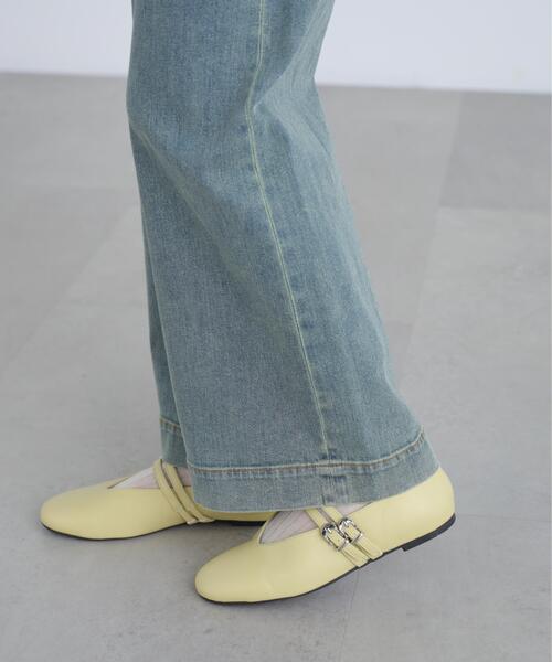 FREE'S MART（フリーズマート）の「◆ダブルメリージェーン（パンプス・レディース・ブラック/ブラック系その他/イエロー・MEDIUM/SMALL）」の6枚目の写真