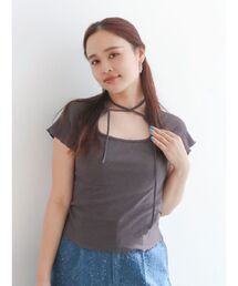 Ungrid | リボンデザインシアーTee(Tシャツ/カットソー)