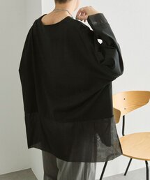 ear PAPILLONNER | 裾シアーロングTシャツ【SUM1 STYLE】(Tシャツ/カットソー)