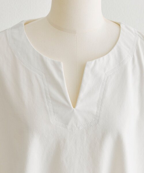 ear PAPILLONNER（イアパピヨネ）の「裾シアーロングTシャツ【SUM1 STYLE】（Tシャツ/カットソー・レディース・ホワイト/ブラック・FREE）」の20枚目の写真