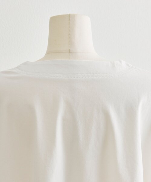 ear PAPILLONNER（イアパピヨネ）の「裾シアーロングTシャツ【SUM1 STYLE】（Tシャツ/カットソー・レディース・ホワイト/ブラック・FREE）」の21枚目の写真