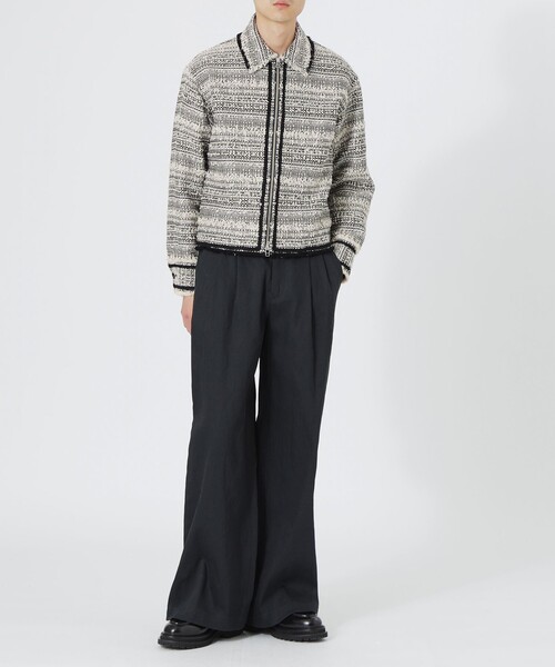 LOVELESS（ラブレス）の「2タックブラックバギーデニム（デニムパンツ・メンズ・ブラック・M/L/S）」の3枚目の写真