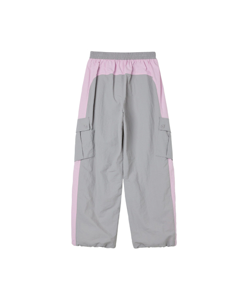 LAP（ラップ）の「配色カーゴトレーニングパンツ AS1WP263（スウェットパンツ・レディース・チャコールグレー/ダークネイビー・FREE）」の7枚目の写真