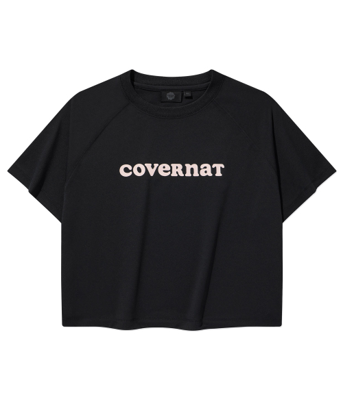 COVERNAT WOMAN(カバーナットウーマン)の「ウーマンアイスストリングクロップ半袖Tシャツブラック(Tシャツ/カットソー・レディース・その他・WS/WM)」の2枚目の写真