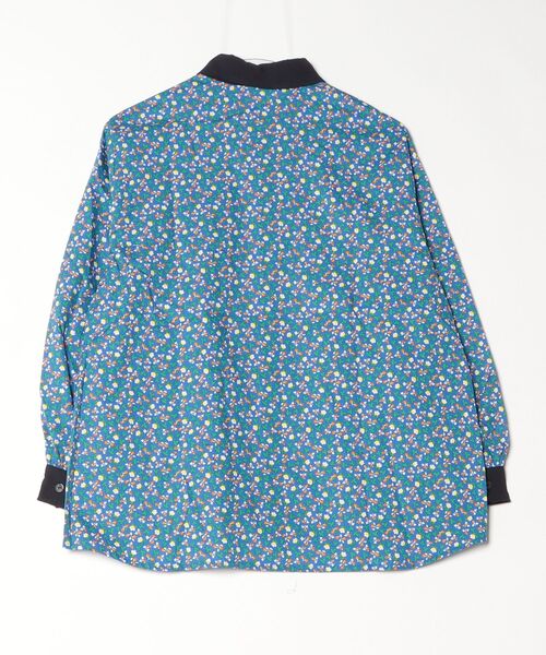 sandy（サンディー）の「プリントラウンドカラーヒヨクブラウス（シャツ/ブラウス・レディース・ネイビー/ブラック/ブルー/グレー・FREE）」の5枚目の写真
