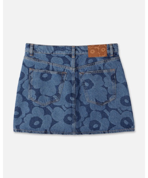 marimekko(マリメッコ)の「【オンラインストア限定】【Maridenim】 Ruudut Unikko / Skirt(スカート・レディース・ネイビー・34/36/38/40/42)」の10枚目の写真