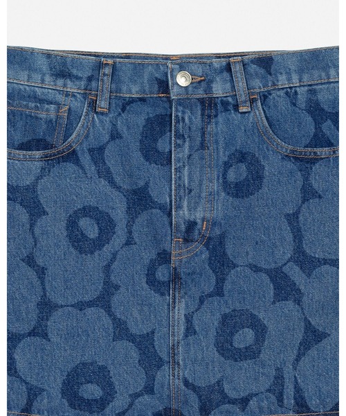 marimekko(マリメッコ)の「【オンラインストア限定】【Maridenim】 Ruudut Unikko / Skirt(スカート・レディース・ネイビー・34/36/38/40/42)」の11枚目の写真