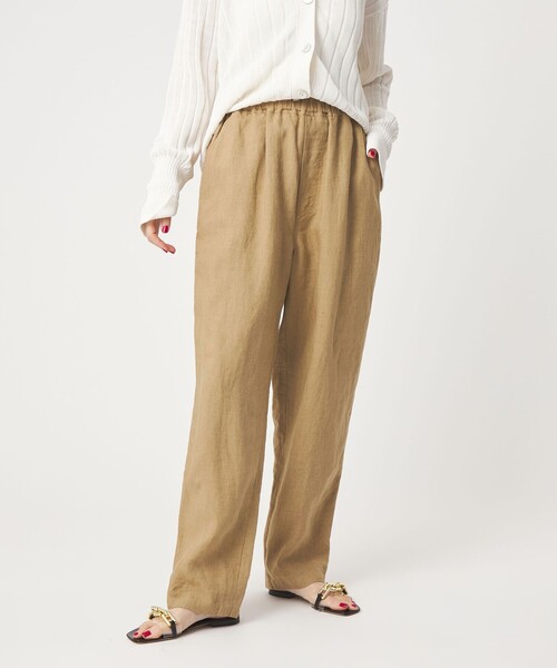 conte(コンテ)の「<conte>リネン イージー ワイドパンツ(その他パンツ・レディース・ベージュ/ネイビー・38/36)」の5枚目の写真