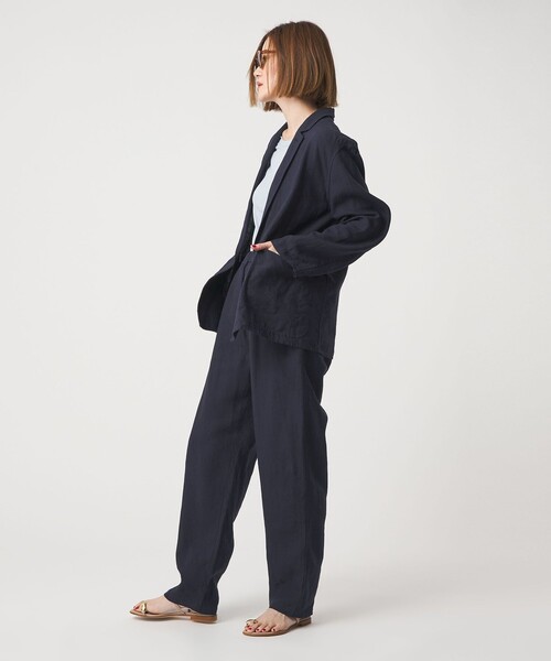 conte(コンテ)の「<conte>リネン イージー ワイドパンツ(その他パンツ・レディース・ベージュ/ネイビー・38/36)」の15枚目の写真