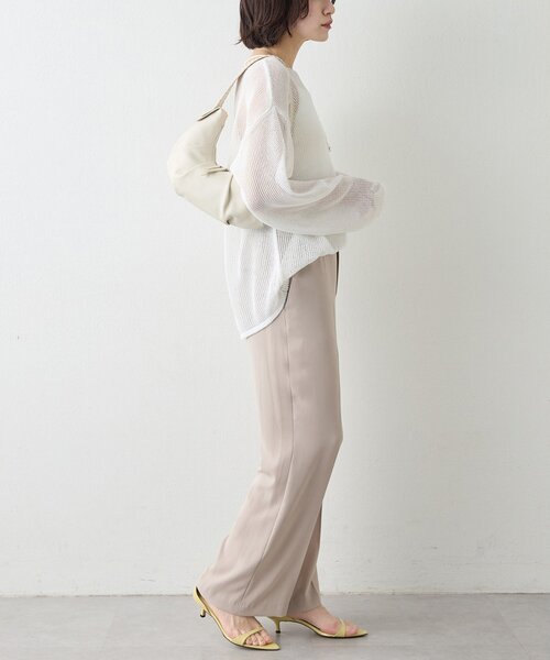 Whim Gazette（ウィムガゼット）の「トリアセパンツ（その他パンツ・レディース・ベージュ/ブラウン・36/38）」の7枚目の写真